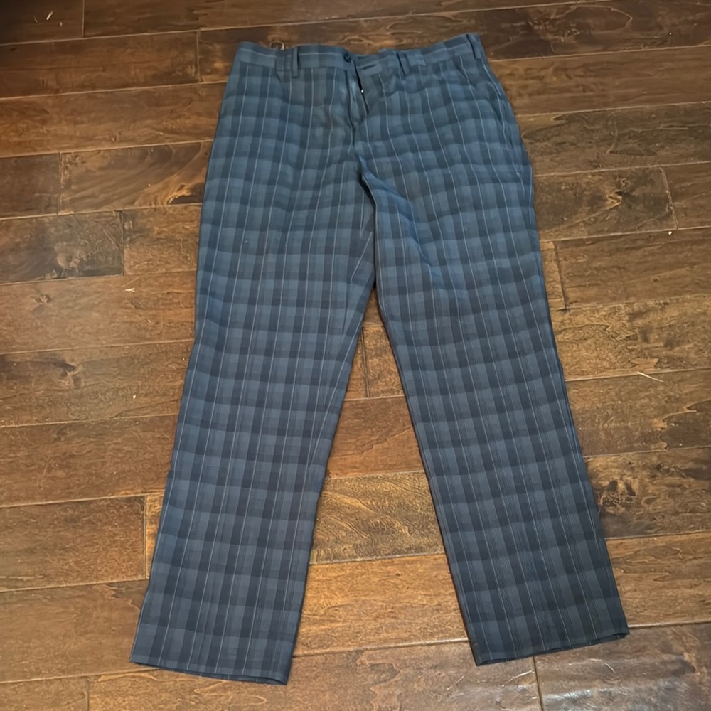 Nike Golf Men's Blue Plaid Pants 34x32
